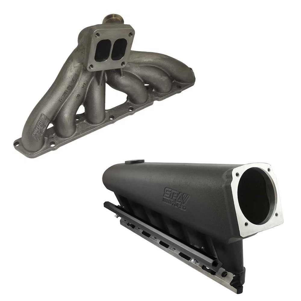 TOYOTA SUPRA LEXUS IS300 GS 2JZ-GE T4 TWIN SCROLL TURBO MANIFOLD + INTAKE MANIFOLD 6 INJECTOR - PRE SALE